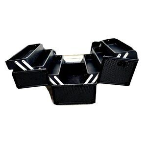 Joligrace Makeup Train Case Professional 6 Trays Adjustable Cosmetic Artist Case